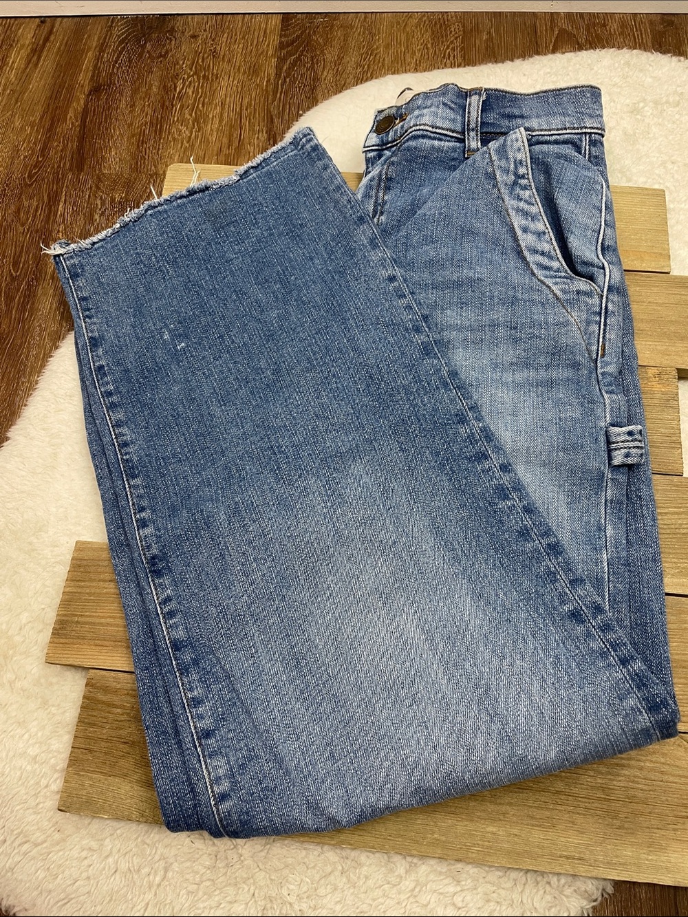 Current/Elliott The Painter Wide Leg Carpenter Jeans